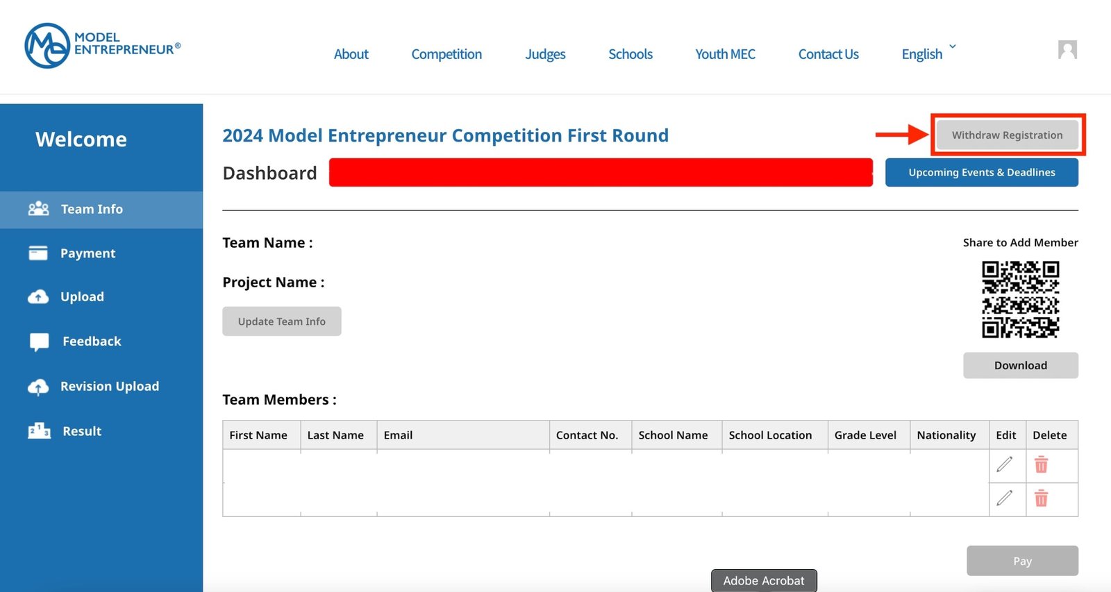 Register Draft 2024 Registration Draft Model Entrepreneur Competition, MEC